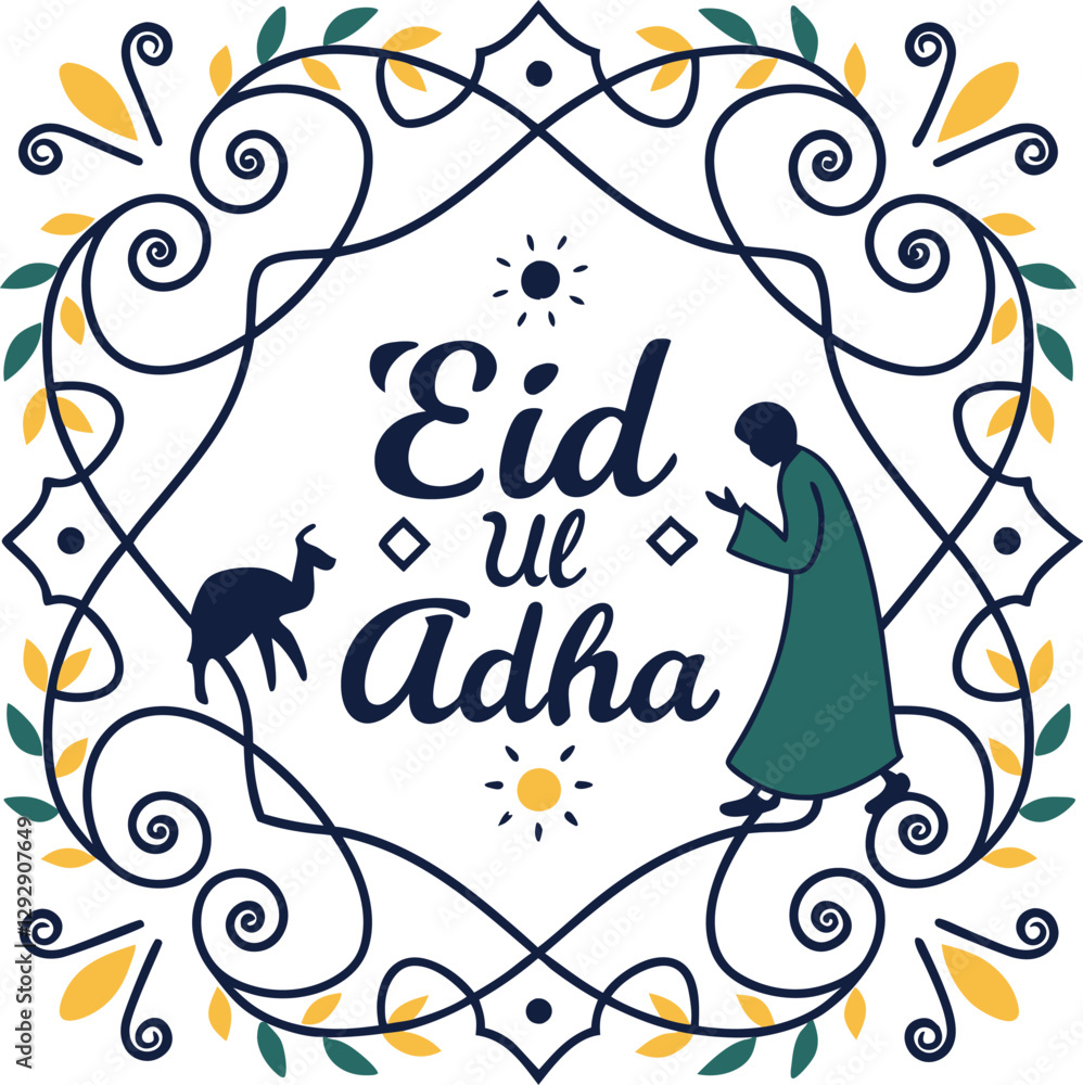 Fototapeta premium EID MUBARAK, EID UL ADHA, EID