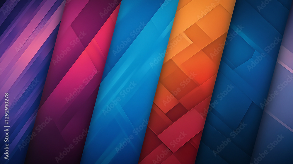 Fototapeta premium Colorful Abstract Geometric Background with Modern Design