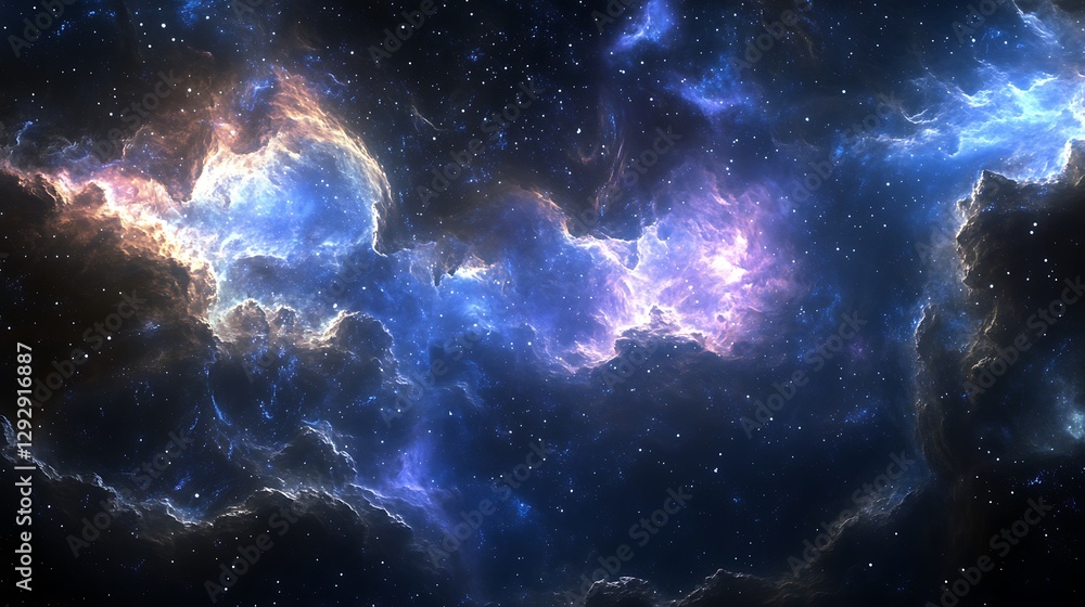 Celestial Nebula Cosmic Cloudscape Starry Night Celestial Nebula Cosmic Cloudscape Starry Night