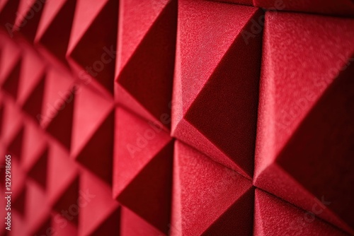 Soundproof materials for doors and studios foam with pyramid texture padding that absorbs sound in apartments theaters and cinemas photo