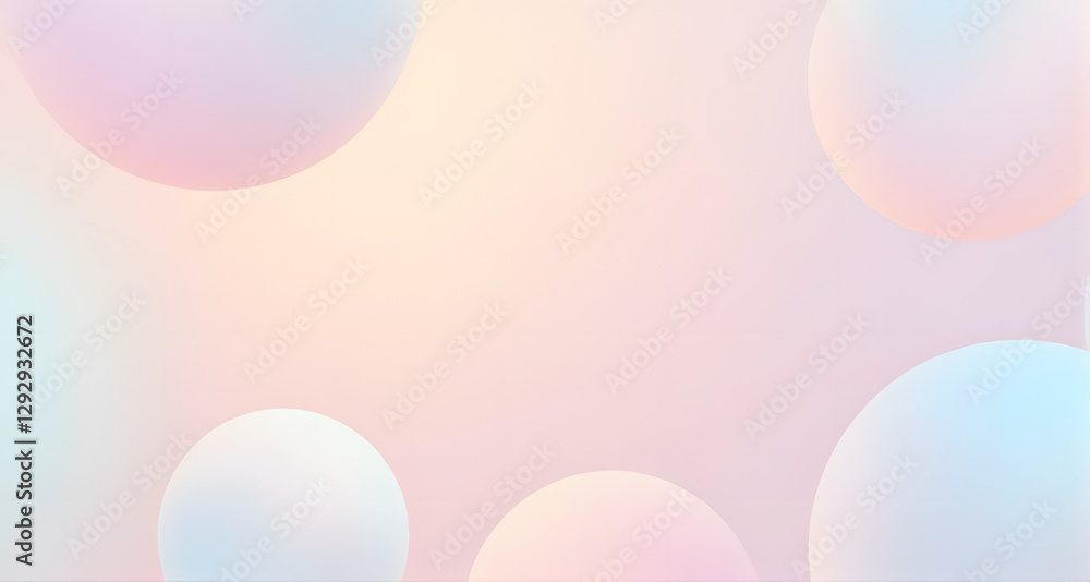 Pastel Gradient with Spherical Shapes Pastel Gradient with Spherical Shapes