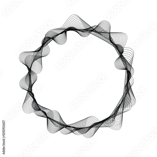 Spiral abstract lines background