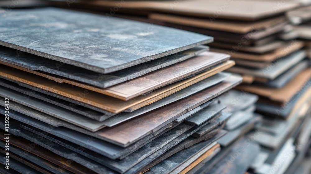 Stacked tile samples warehouse inventory Stacked tile samples warehouse inventory