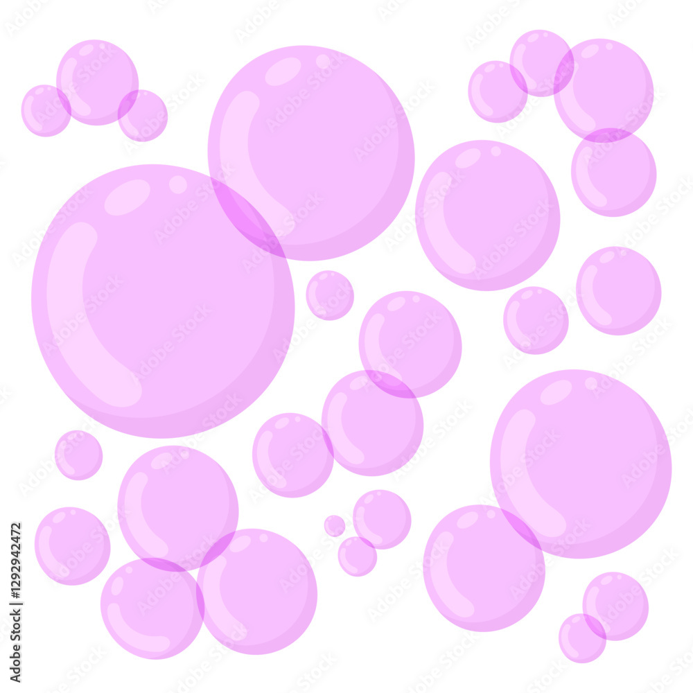 Soap bubble vector illustration isolated on white background. Soap bubble vector illustration isolated on white background.