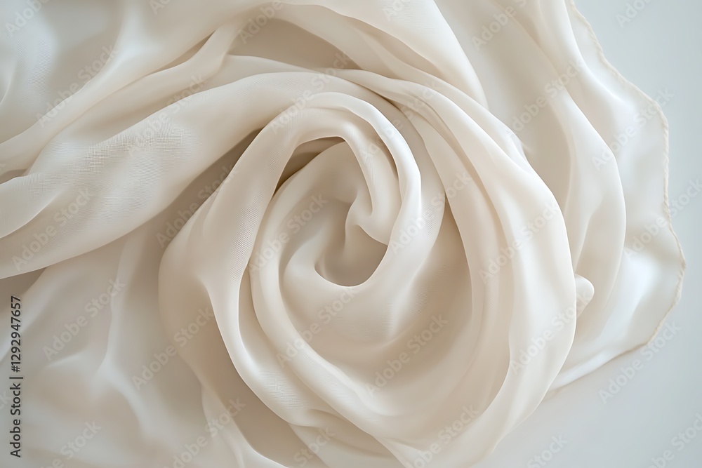 Fototapeta premium Delicate Cream Fabric Texture - A Smooth and Elegant Design
