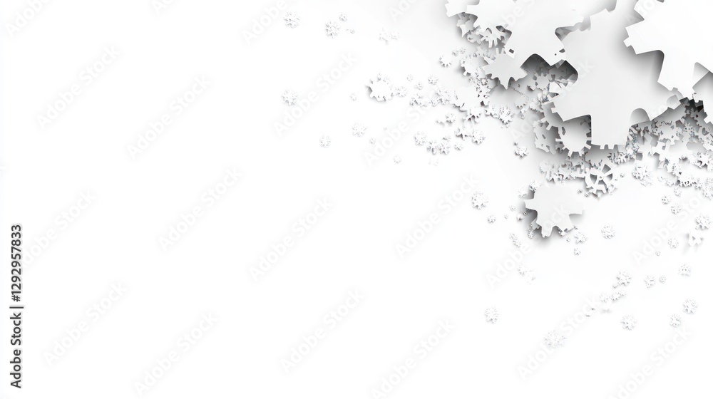 Abstract white paper cut design, textured background. Abstract white paper cut design, textured background.