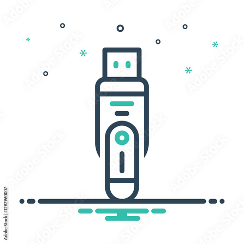 Mix icon for pen drive