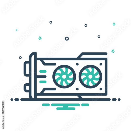 Mix icon for graphic card