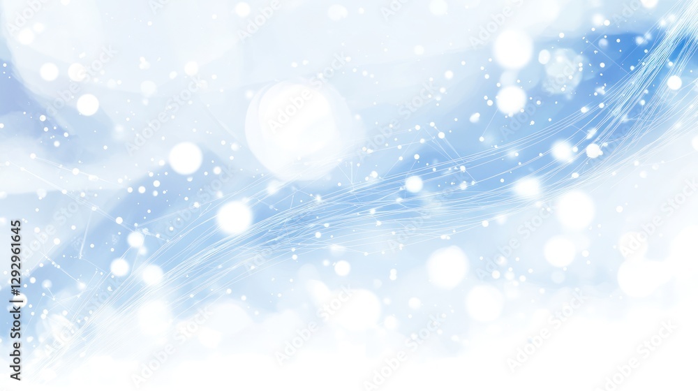 Abstract winter background with soft light, bokeh, and flowing lines. Abstract winter background with soft light, bokeh, and flowing lines.