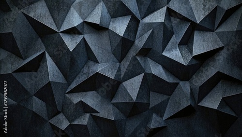 Wallpaper Mural Dark, abstract, geometric concrete wall texture Torontodigital.ca
