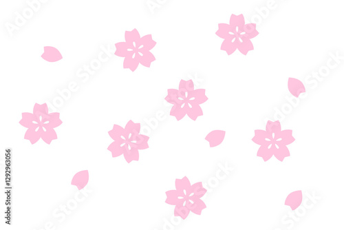 桜の花びらがあるイラスト素材