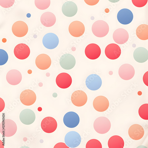Abstract colorful round celebration seamless background Vector illustration template
