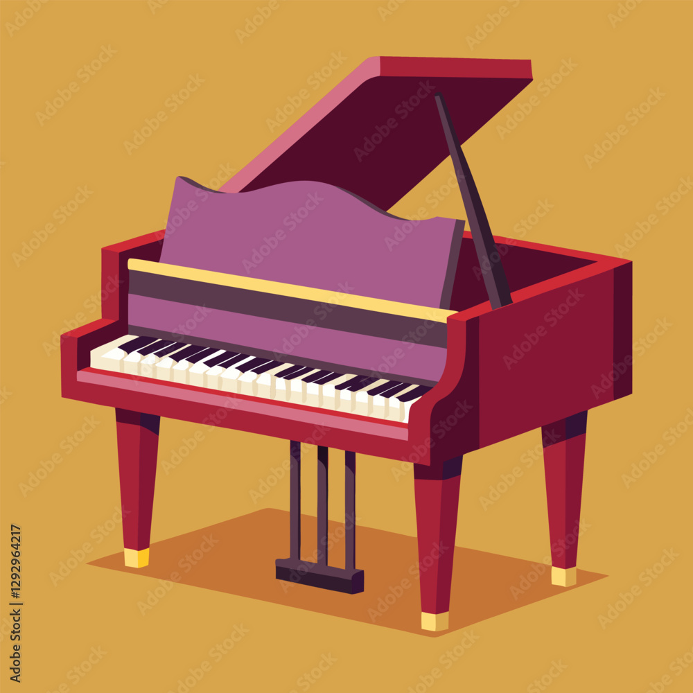 Piano keyboard seamless. Top view. Realistic detailed shaded piano keys. Simple beautiful design. Musical background. Music instrument. Flat style vector illustration. Piano keyboard seamless. Top view. Realistic detailed shaded piano keys. Simple beautiful design. Musical background. Music instrument. Flat style vector illustration.