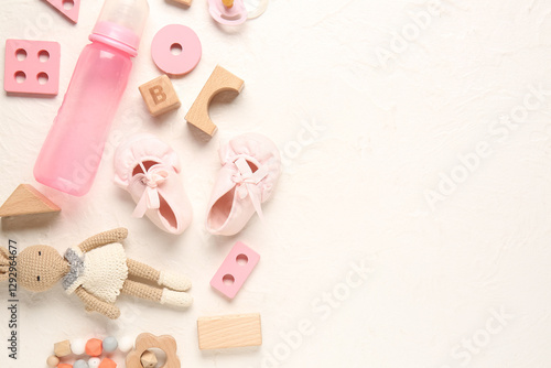 Stylish baby shoes with toy...