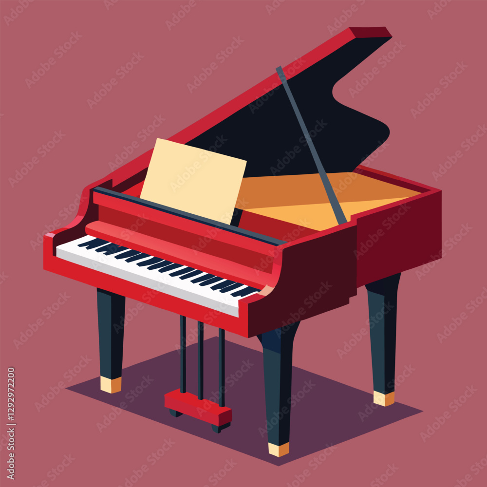 Piano keyboard seamless. Top view. Realistic detailed shaded piano keys. Simple beautiful design. Musical background. Music instrument. Flat style vector illustration. Piano keyboard seamless. Top view. Realistic detailed shaded piano keys. Simple beautiful design. Musical background. Music instrument. Flat style vector illustration.