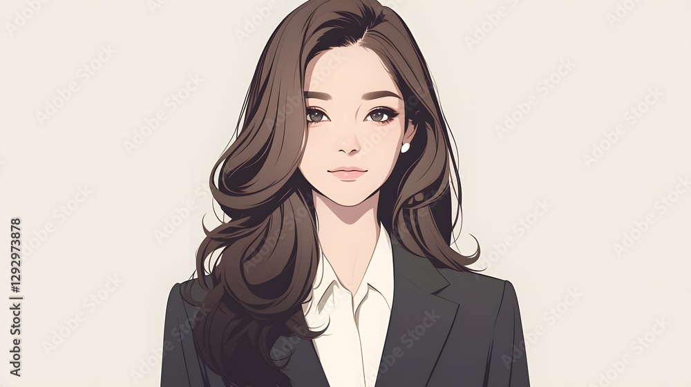 Focused and Confident Professional Woman in Modern Business Portrait Focused and Confident Professional Woman in Modern Business Portrait