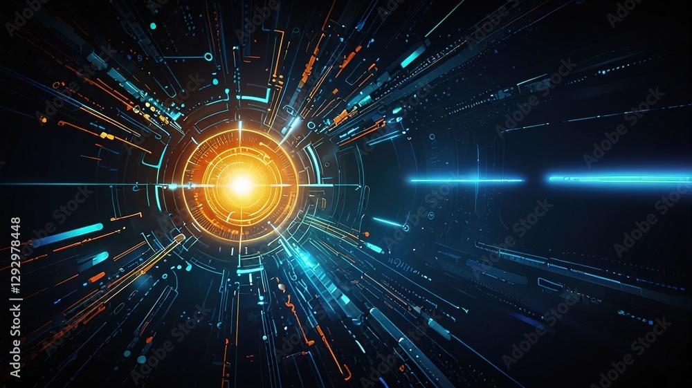 Fototapeta premium Creative inovative technology background