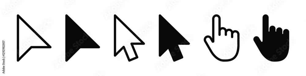 mouse cursor click icon set. mouse pointer for computer, mobile app, animation, or ui design. transparent png and vector illustration. mouse cursor click icon set. mouse pointer for computer, mobile app, animation, or ui design. transparent png and vector illustration.