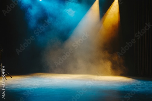 Wallpaper Mural A stock image depicting a futuristic tech background with a glowing metal tunnel, neon lights, and a sense of perspective Torontodigital.ca