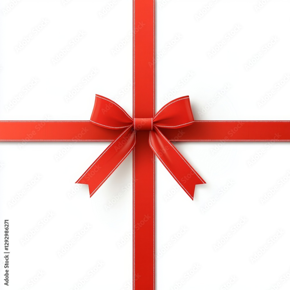 The stock image features a stunning red ribbon with a diagonal orientation and an elegant bow on a transparent backdrop The stock image features a stunning red ribbon with a diagonal orientation and an elegant bow on a transparent backdrop