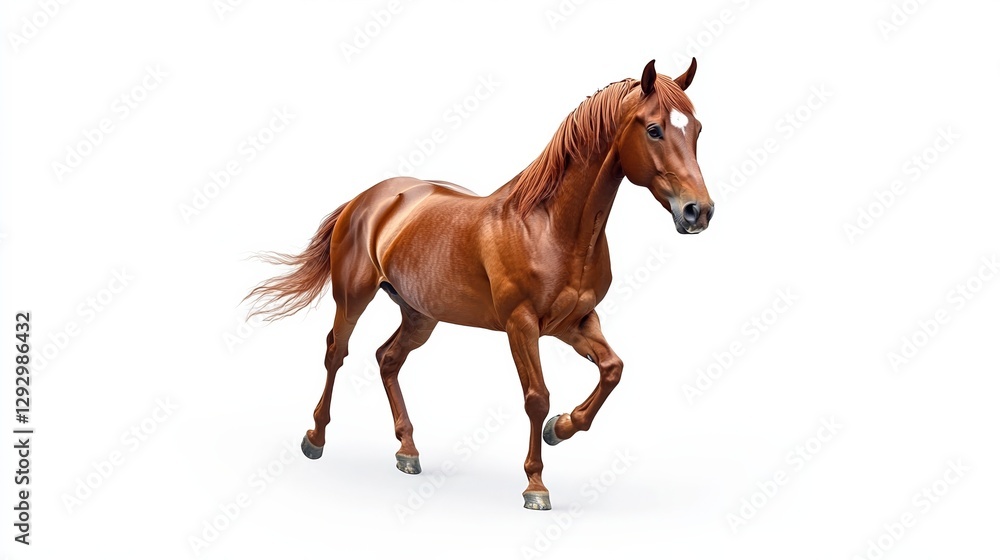 Bay horse in a clean, minimalist composition, symbolizing elegance and simplicity. Bay horse in a clean, minimalist composition, symbolizing elegance and simplicity.