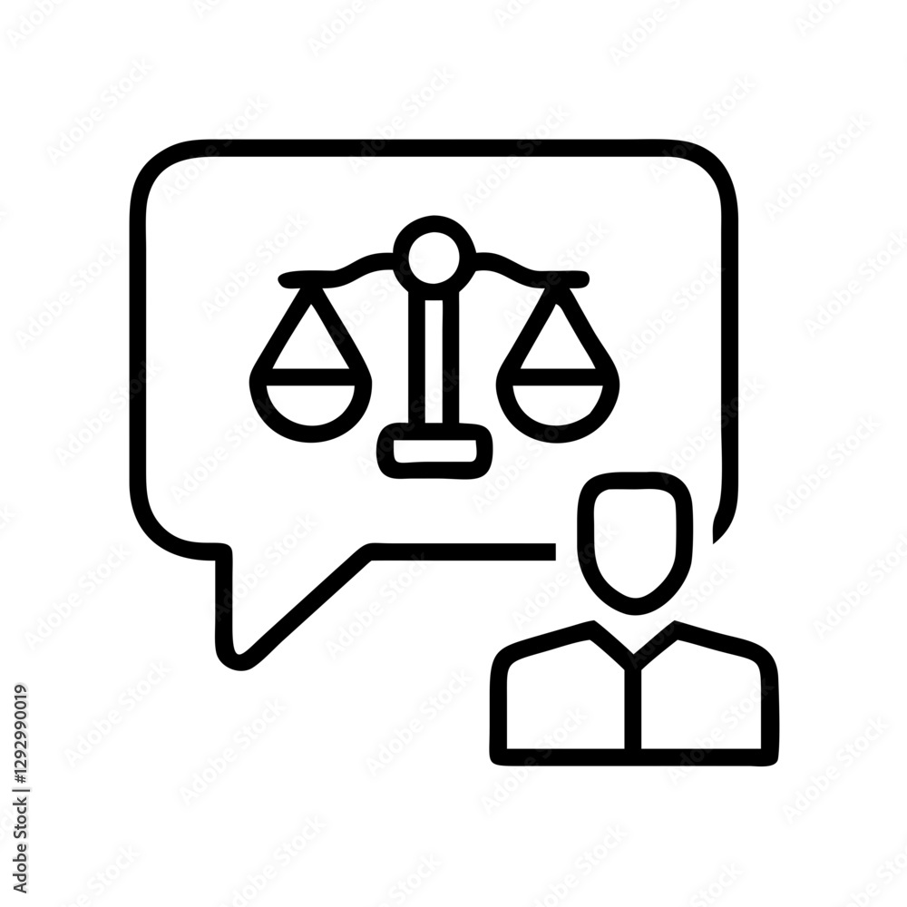 legal advice icon, legal advice line art - simple line art of legal advice, perfect for legal advice logos and icons legal advice icon, legal advice line art - simple line art of legal advice, perfect for legal advice logos and icons