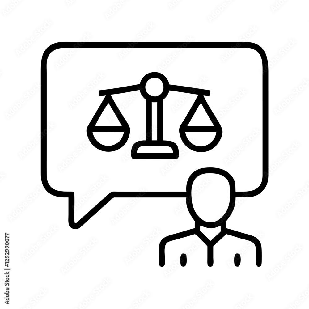 legal advice icon, legal advice line art - simple line art of legal advice, perfect for legal advice logos and icons legal advice icon, legal advice line art - simple line art of legal advice, perfect for legal advice logos and icons
