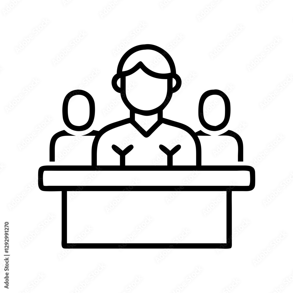 witness icon, witness line art - simple line art of witness, perfect for witness logos and icons witness icon, witness line art - simple line art of witness, perfect for witness logos and icons