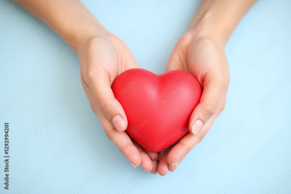 person holding a red heart in their hands person holding a red heart in their hands