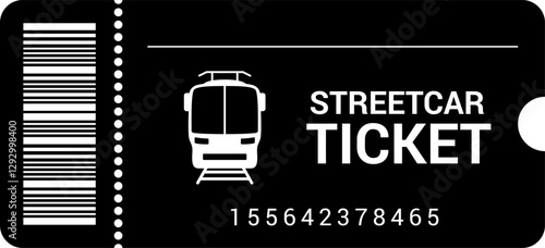 Bus travel ticket, autobus public transport pass icon set. Paper passenger seat card for trip. Journey coupon urban transportation. Transportation Ticket Icons Collection, Travel Ticket Vector Set