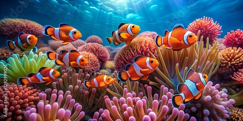 clown fish in the coral reef