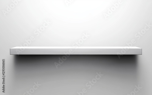 Wallpaper Mural The presentation of products is enhanced by a universal minimalist background, which includes a white shelf on a light gray wall Torontodigital.ca