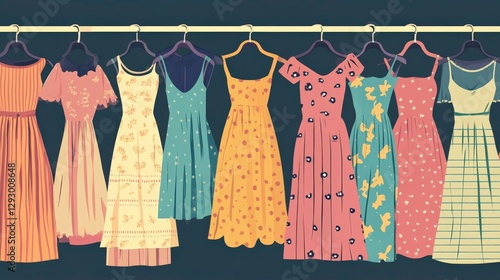 Vibrant Dress Collection for Thrift Swap Event