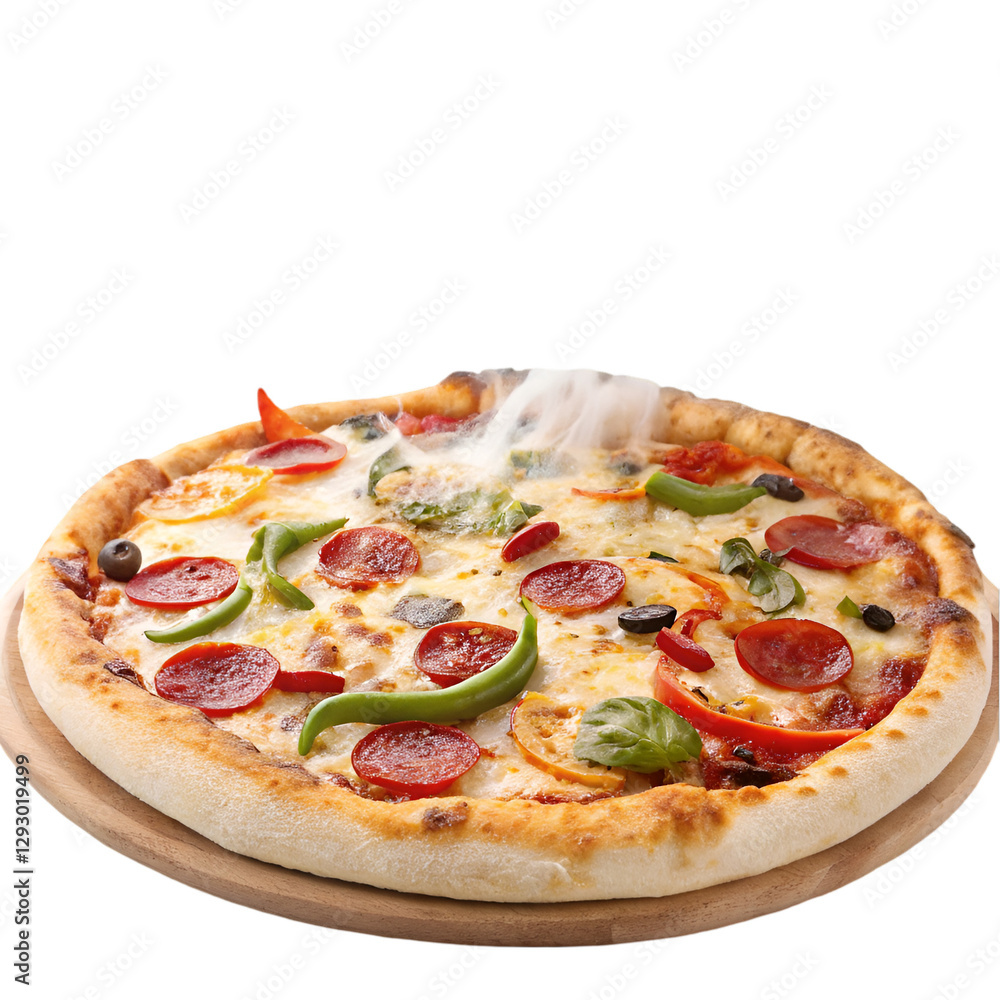 transparent background Delicious Pepperoni Pizza transparent background Delicious Pepperoni Pizza