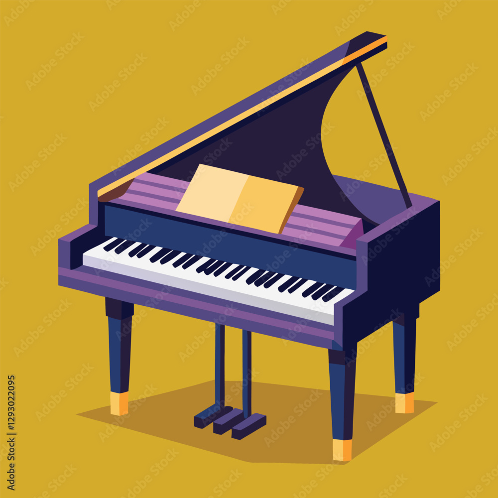 Piano keyboard seamless. Top view. Realistic detailed shaded piano keys. Simple beautiful design. Musical background. Music instrument. Flat style vector illustration. Piano keyboard seamless. Top view. Realistic detailed shaded piano keys. Simple beautiful design. Musical background. Music instrument. Flat style vector illustration.