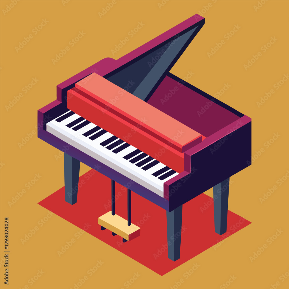 Piano keyboard seamless. Top view. Realistic detailed shaded piano keys. Simple beautiful design. Musical background. Music instrument. Flat style vector illustration. Piano keyboard seamless. Top view. Realistic detailed shaded piano keys. Simple beautiful design. Musical background. Music instrument. Flat style vector illustration.