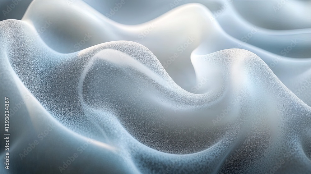 Obraz premium Close-up of frosted acrylic with subtle light diffusion, modern and minimalistic 