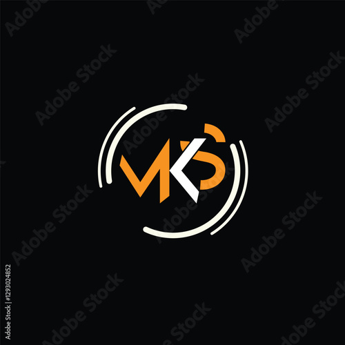 Letter MKS Logo Icon Vector Image Design 