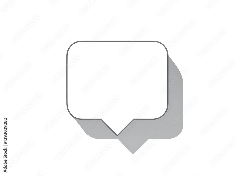 Creative speech bubble design digital art minimalist style graphic design concept Creative speech bubble design digital art minimalist style graphic design concept