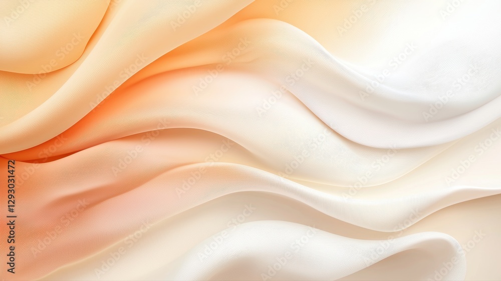 Fototapeta premium Abstract soft pastel waves create a flowing and elegant texture, perfect for backgrounds and creative designs.