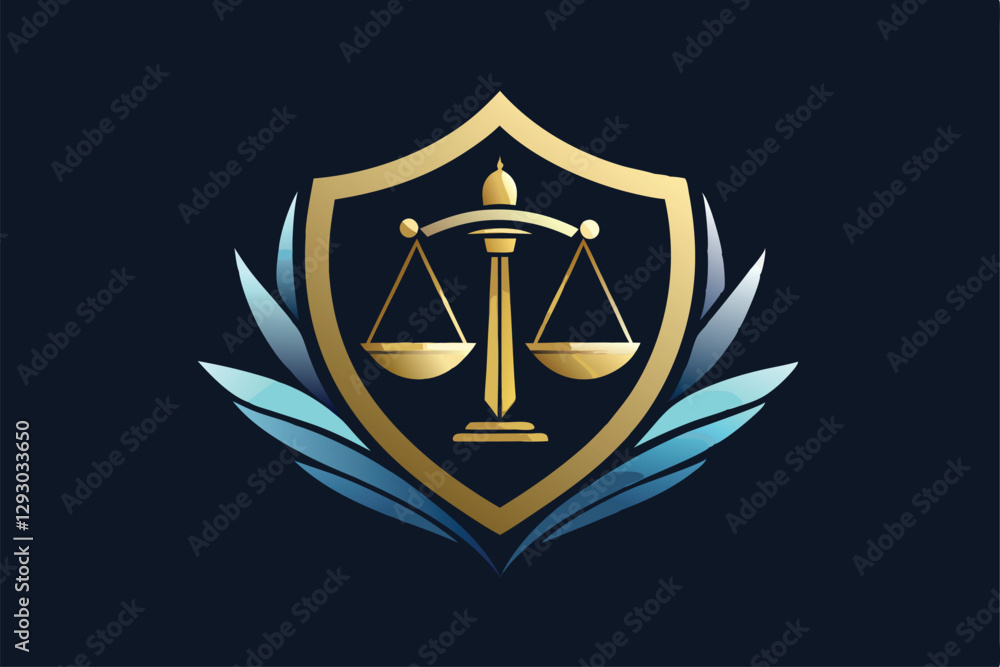 A sleek logo showcases a shield and scales of justice, symbolizing strength and integrity in law, Create a sleek and sophisticated logo for a legal consulting service A sleek logo showcases a shield and scales of justice, symbolizing strength and integrity in law, Create a sleek and sophisticated logo for a legal consulting service