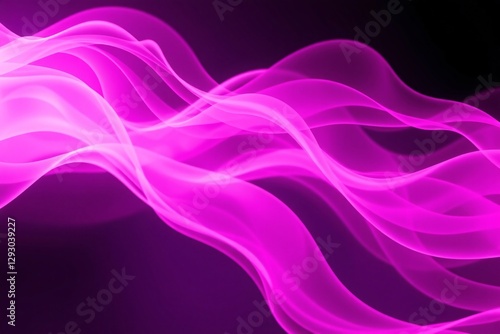 Wallpaper Mural abstract light waves in vibrant pink and purple hues Torontodigital.ca