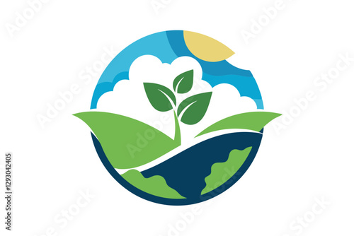 Simple logo design for a non-profit organization promoting environmental sustainability, Design a simple logo for a non-profit promoting environmental conservation and sustainability