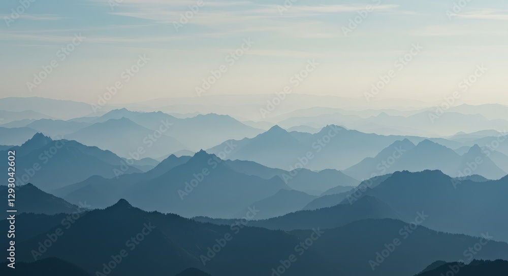 Fototapeta premium mountains in the fog