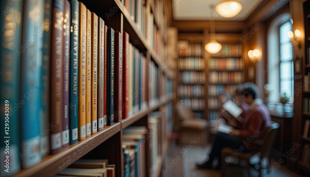 reading in library reading in library