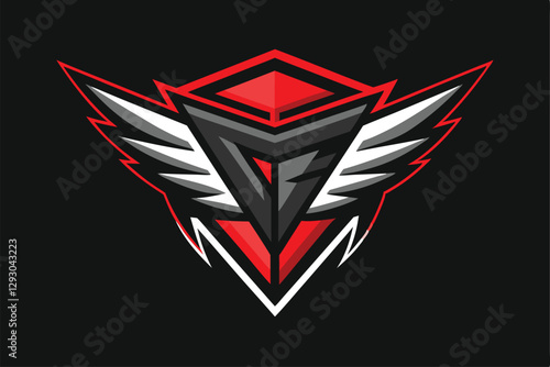 A bold logo design showcases a unique winged emblem with striking colors, emphasizing urban streetwear style, Design a sleek and modern logo for a streetwear brand with a cult following