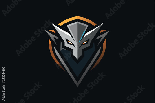 A distinctive logo is created for a gaming accessory brand, featuring a sharp, modern design, Design a sleek logo for a gaming accessory brand, minimalist simple modern vector logo design