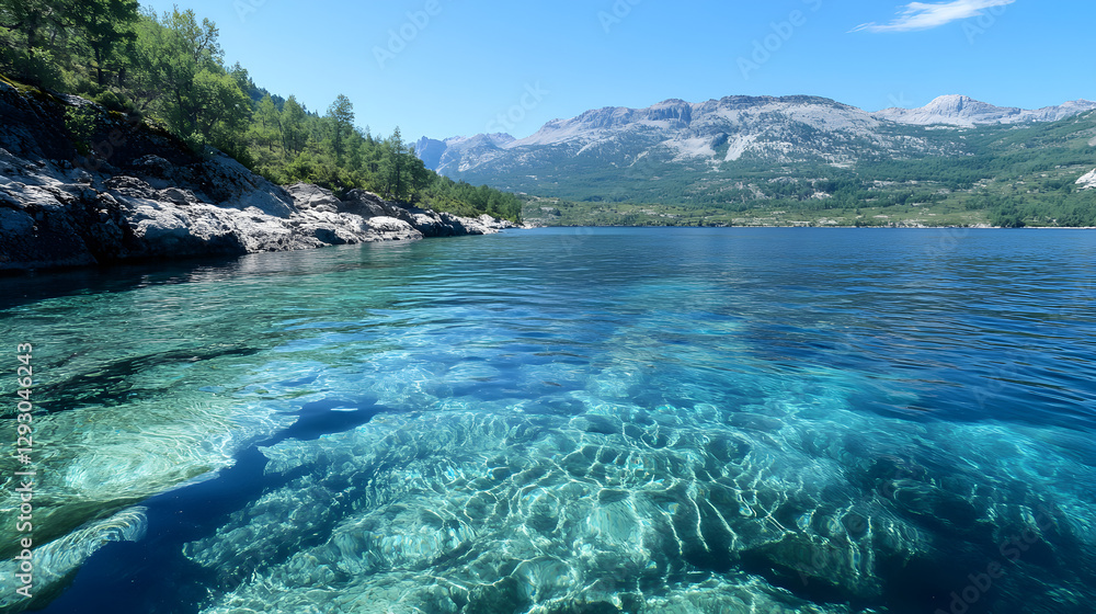 water with subtle ripples and light refractions 
