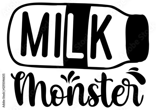 Milk Monster Baby Vector