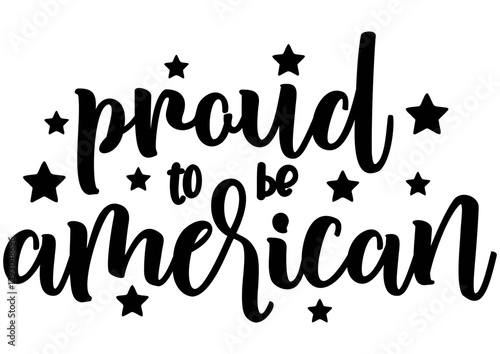 Proud to be American Vector